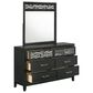 New Heritage Design Obsidian 4-Piece King Bedroom Set in Black, , large
