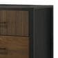 Crown Mark Nemy 4 Piece King LED Panel Bedroom Set in Brown, , large