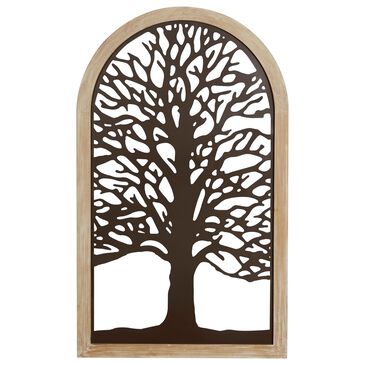 Maple and Jade 40" x 24" Rustic Abstract Wall Decor in Bronze, , large