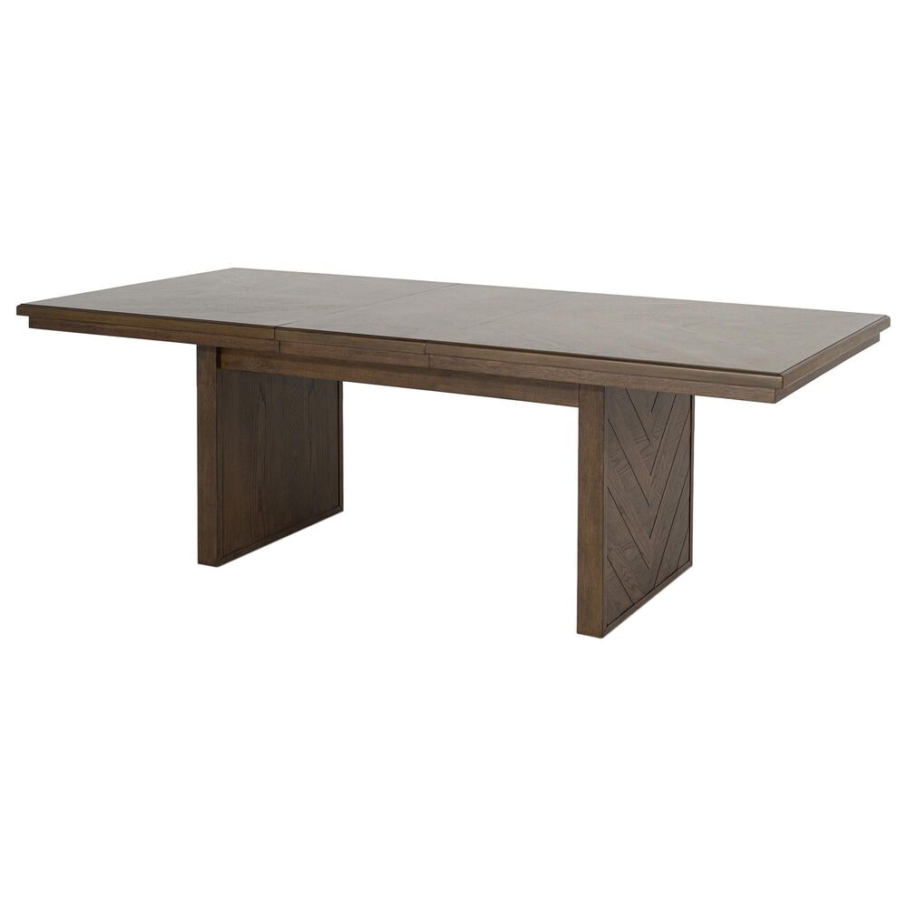Furniture of America Virex Rectangle Extendable Dining Table in Dark Walnut, , large