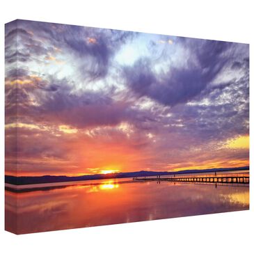 Timberlake Beata Czyzowska "Colours Of Sunsets" 16" x 24" Canvas Art in Grey/White/Tan/Pink/Purple, , large