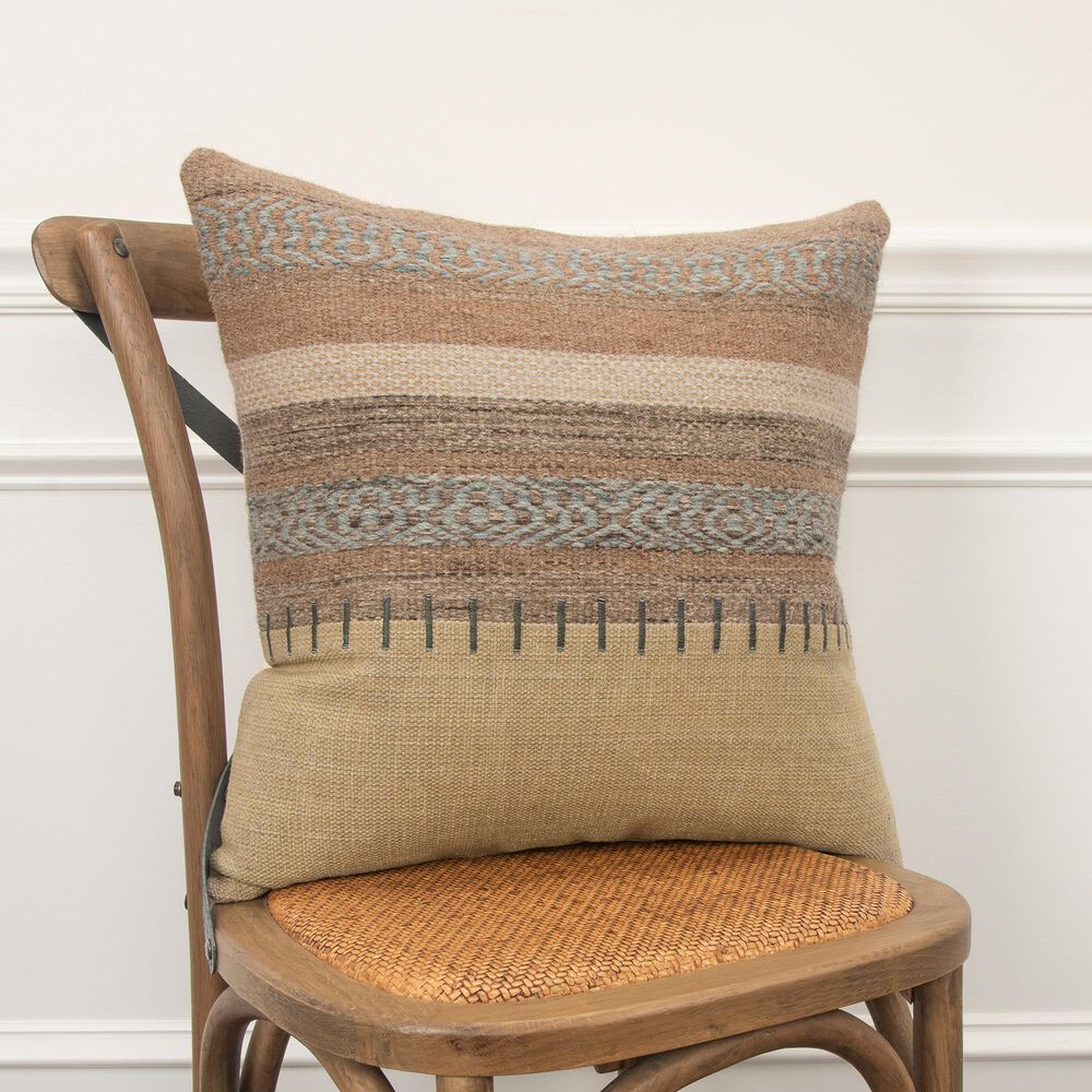 Rizzy Home Stripe 20" Pillow Cover in Natural, , large