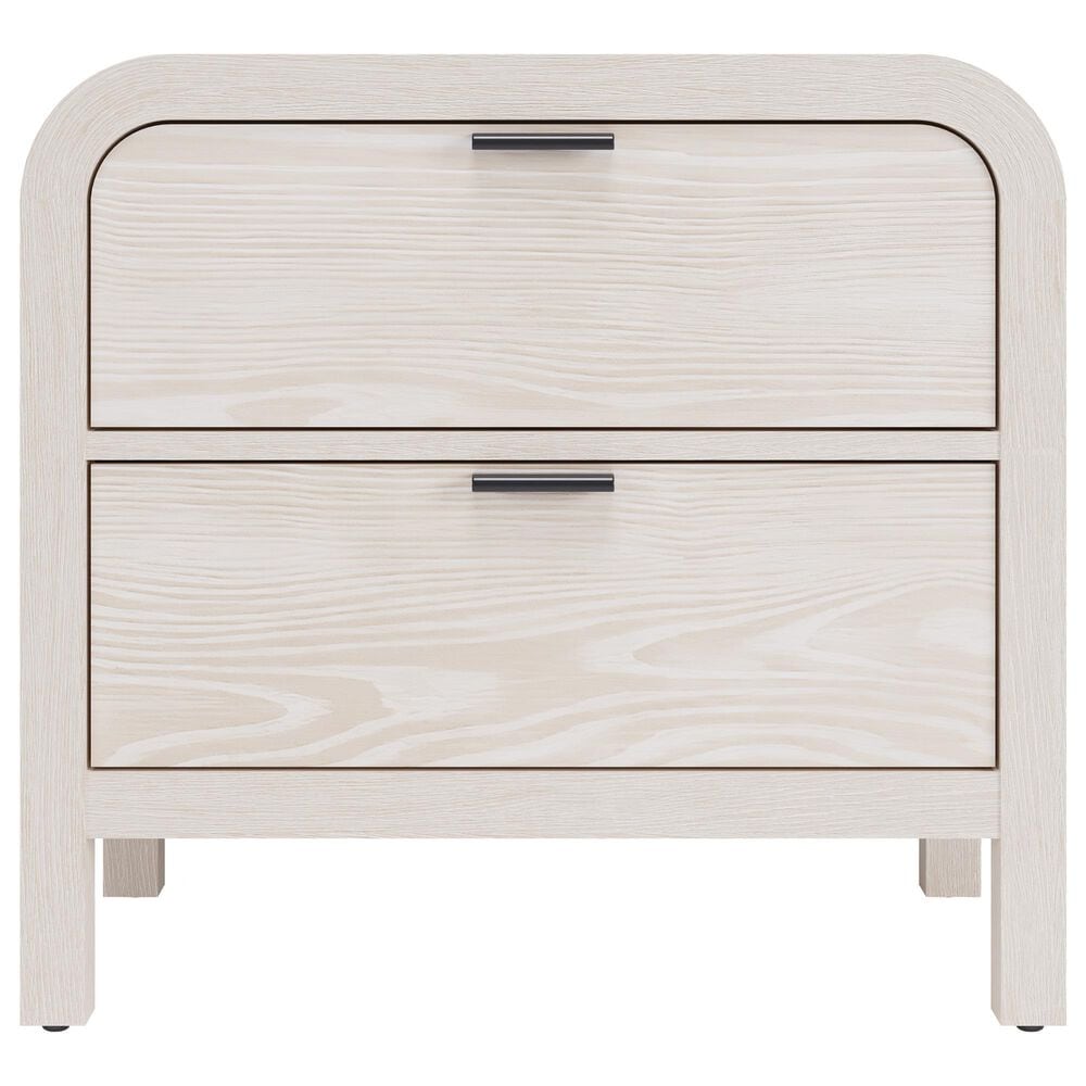 Urban Home Drake 2 Drawer Nightstand with USB Charging in Sugar, , large