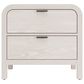 Urban Home Drake 2 Drawer Nightstand with USB Charging in Sugar, , large