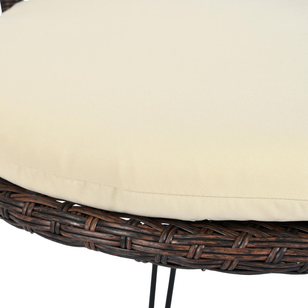 Hearth and Haven 3-Piece Patio Conversation Set in Beige, , large