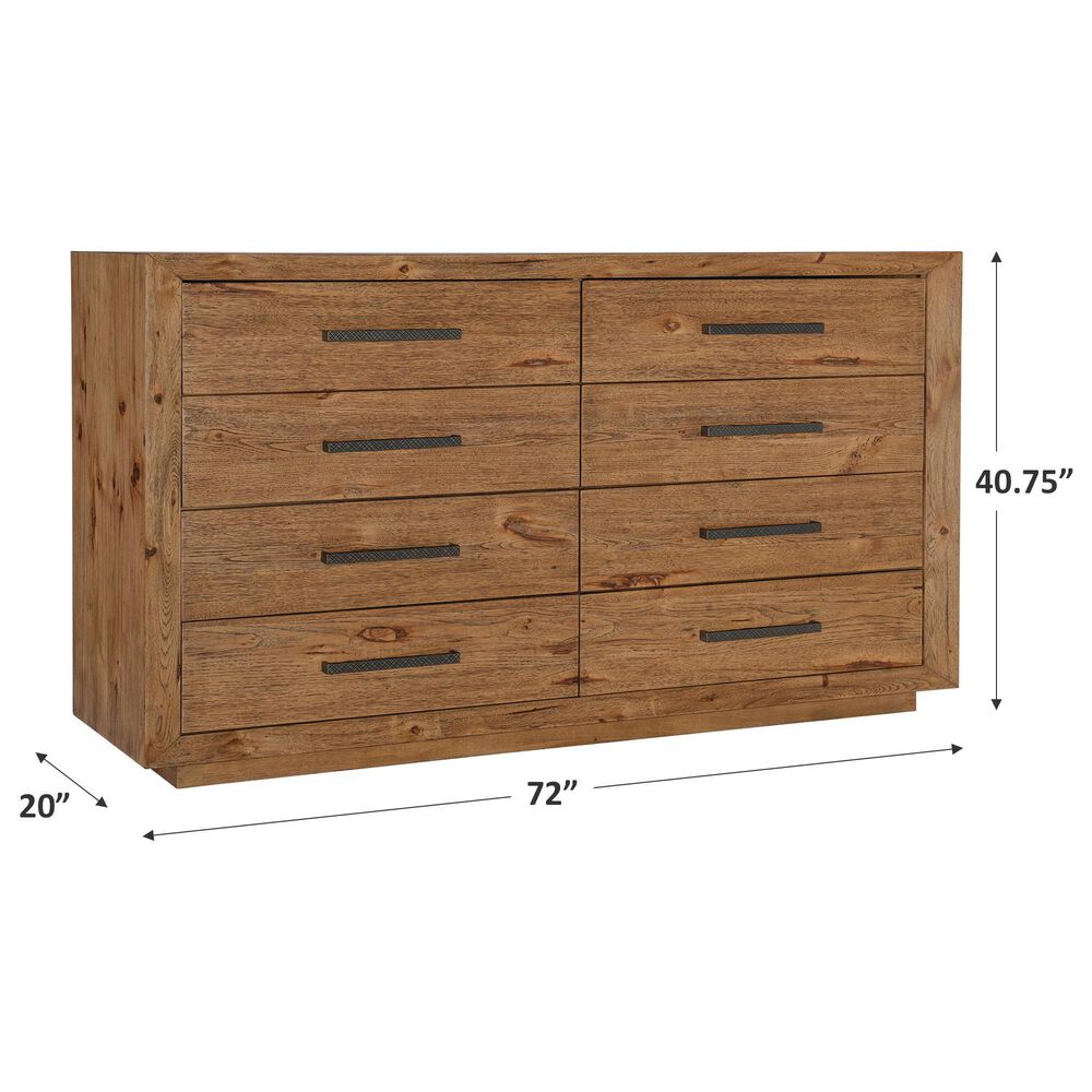 Hooker Furniture Big Sky 8-Drawer Dresser in Vintage Natural, , large
