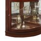 Chapel Hill 5-Shelf Corner Curio in Cherry Brown, , large