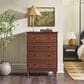 Walker Edison Spencer 4-Drawer Dresser in Walnut, , large