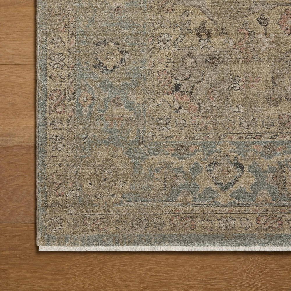 Loloi Briar Sky and Moss 7'10" Round Area Rug, , large