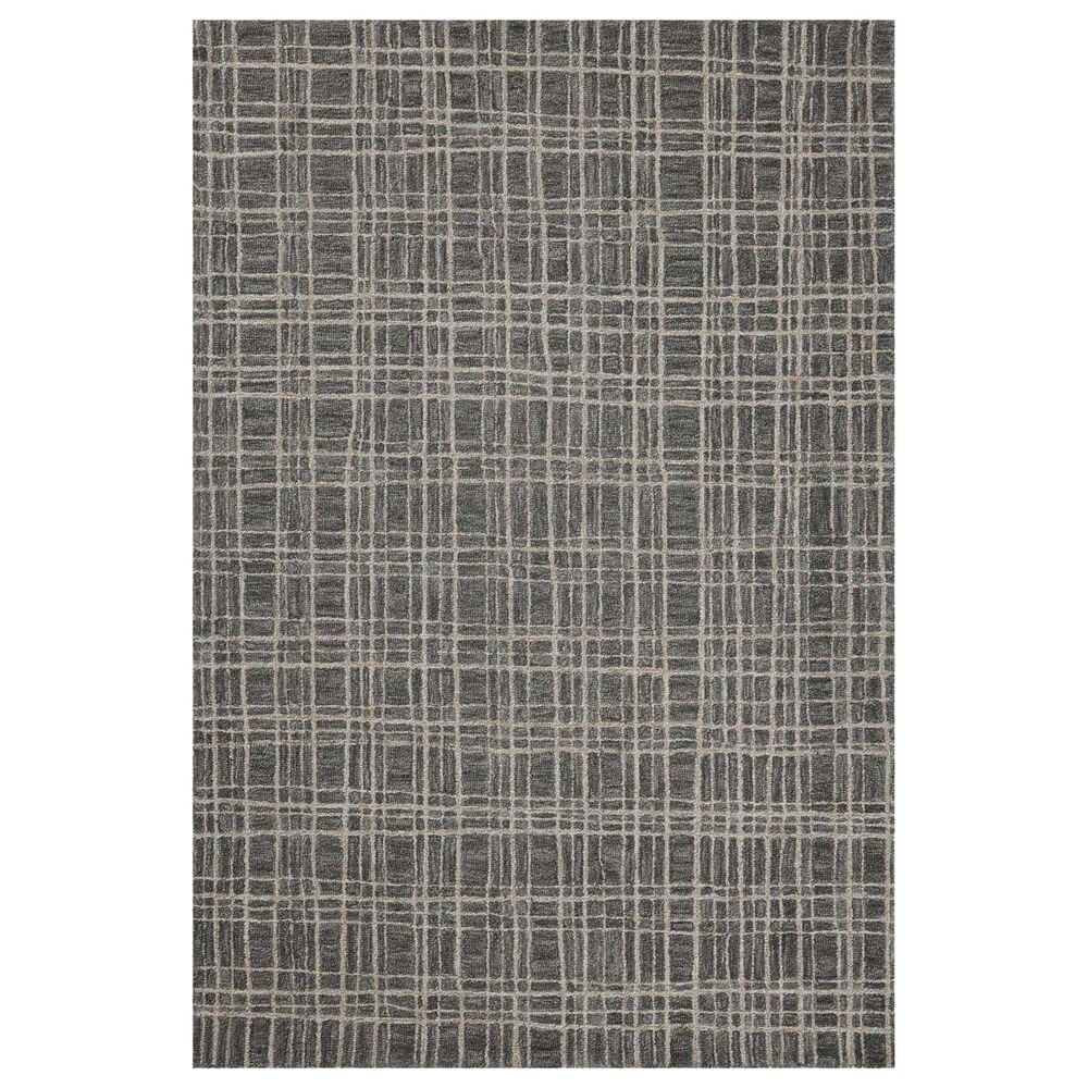 Chris Loves Julia x Loloi Polly 5" x 7"6" Graphite and Pebble Area Rug, , large