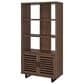 Pacific Landing Maddox 2-Piece L-desk and Bookcase Set in Black and Walnut, , large