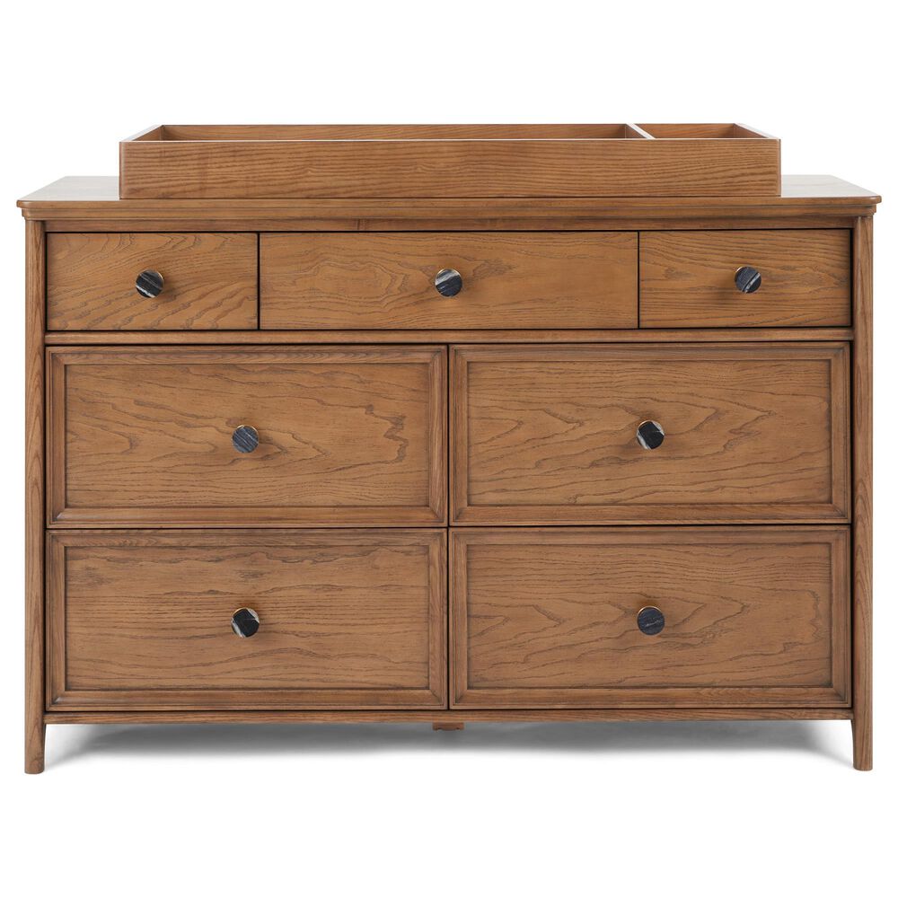 Maxi Cosi Quiet Luxury 2- Piece Set with 7-Drawer Dresser and Changer Top in Dolce Oak Stain, , large