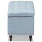 Baxton Studio Kaylee Storage Ottoman Bench in Light Blue, , large