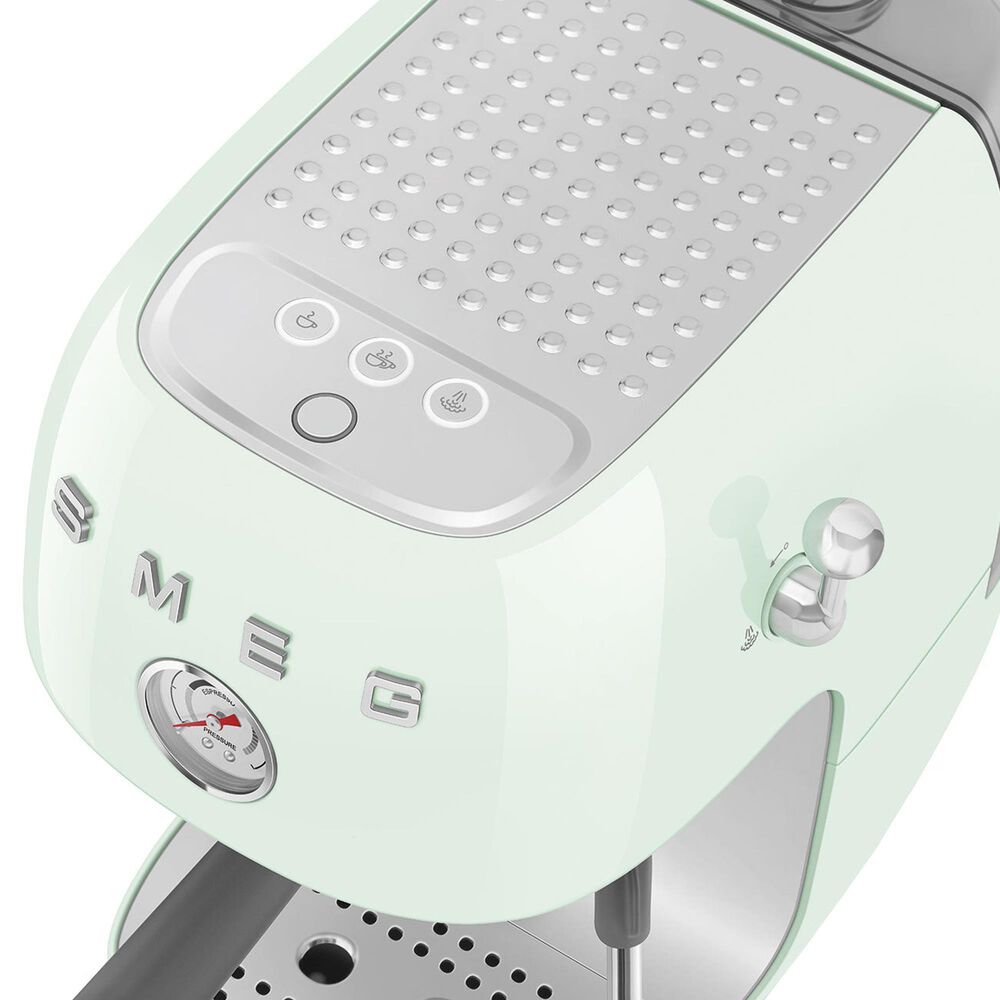 SMEG Retro Style 47 Oz Espresso and Cold Brew Coffee Machine in Pastel Green, , large