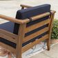Linon Home Decor Arlen Patio Arm Chair in Navy, , large