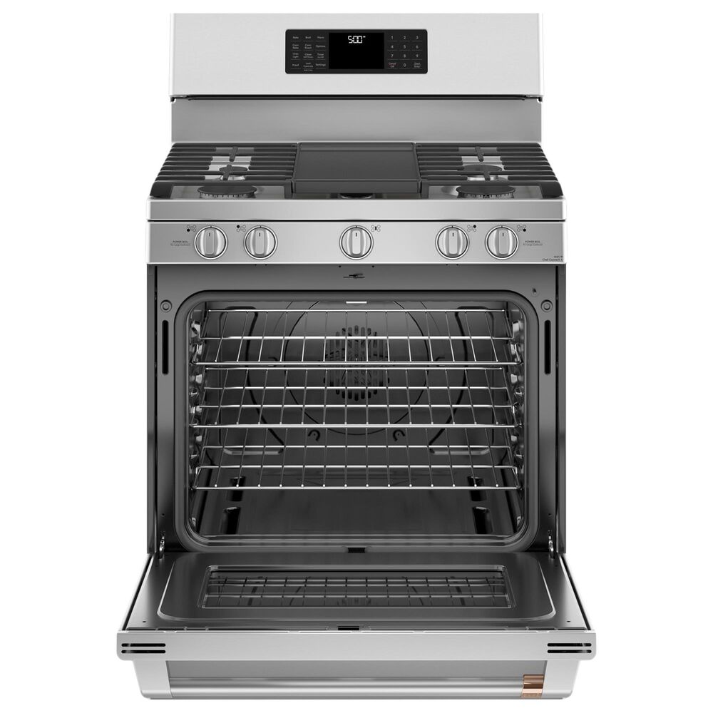 Cafe 5.6 Cu. Ft. Freestanding Gas Range with Convection in Stainless Steel, , large