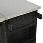 Hearth and Haven Outdoor Kitchen Island with Stainless Steel Top in Black, , large