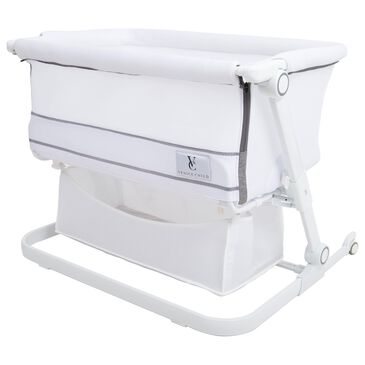 Venice Child Sunset Dreaming Bedside Bassinet in White, , large