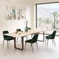 Moe"s Home Collection Wilks Dining Table in White and Silver Grey - Table Only, , large