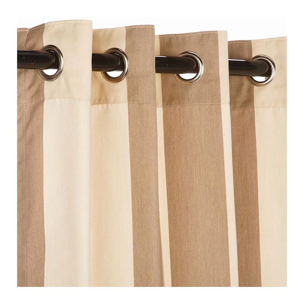 The Hammock Source Sunbrella 50" x 84" Outdoor Curtain Grommet Panel in Regency Sand, , large