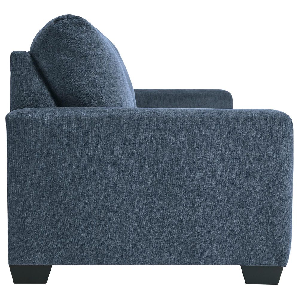 Ashley Rannis Stationary Queen Sofa Sleeper in Navy, , large