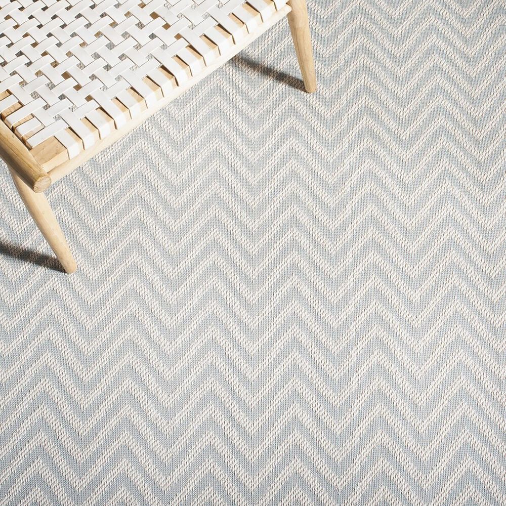 Safavieh Martha Stewart Cyprus Chevron 8&#39; x 10&#39; Grey and Cream Area Rug, , large