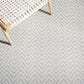 Safavieh Martha Stewart Cyprus Chevron 8" x 10" Grey and Cream Area Rug, , large