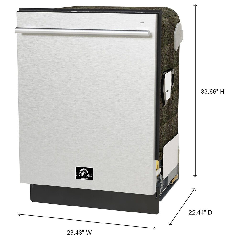 Forno Romano 24" Built-In Dishwasher with 49 dBA in Stainless Steel, , large
