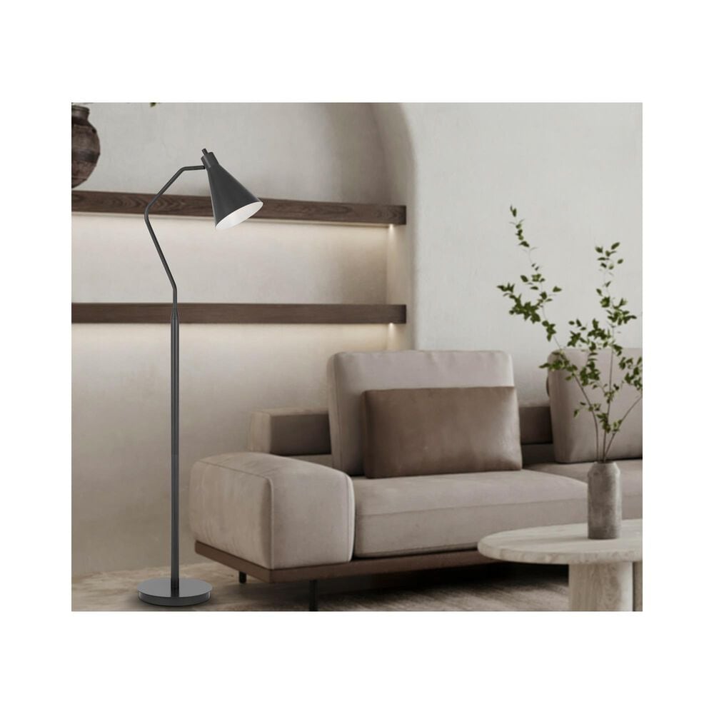 Cal Lighting Task Floor Lamp w/Swivel Shade, , large
