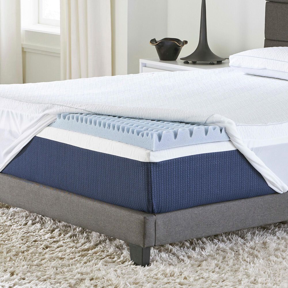 Carpenter Company 2" Convoluted Full Mattress Topper, , large