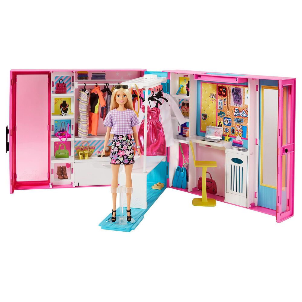 Barbie Dream Closet with Blonde Barbie Doll, , large