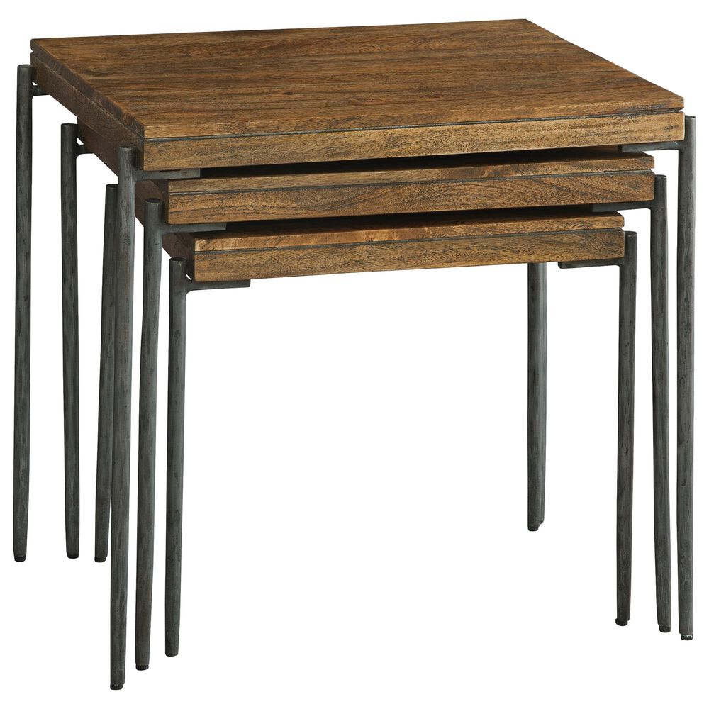 Hekman Bedford Park Nesting Table in Brown and Black &#40;Set of 3&#41;, , large