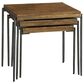 Hekman Bedford Park Nesting Table in Brown and Black (Set of 3), , large