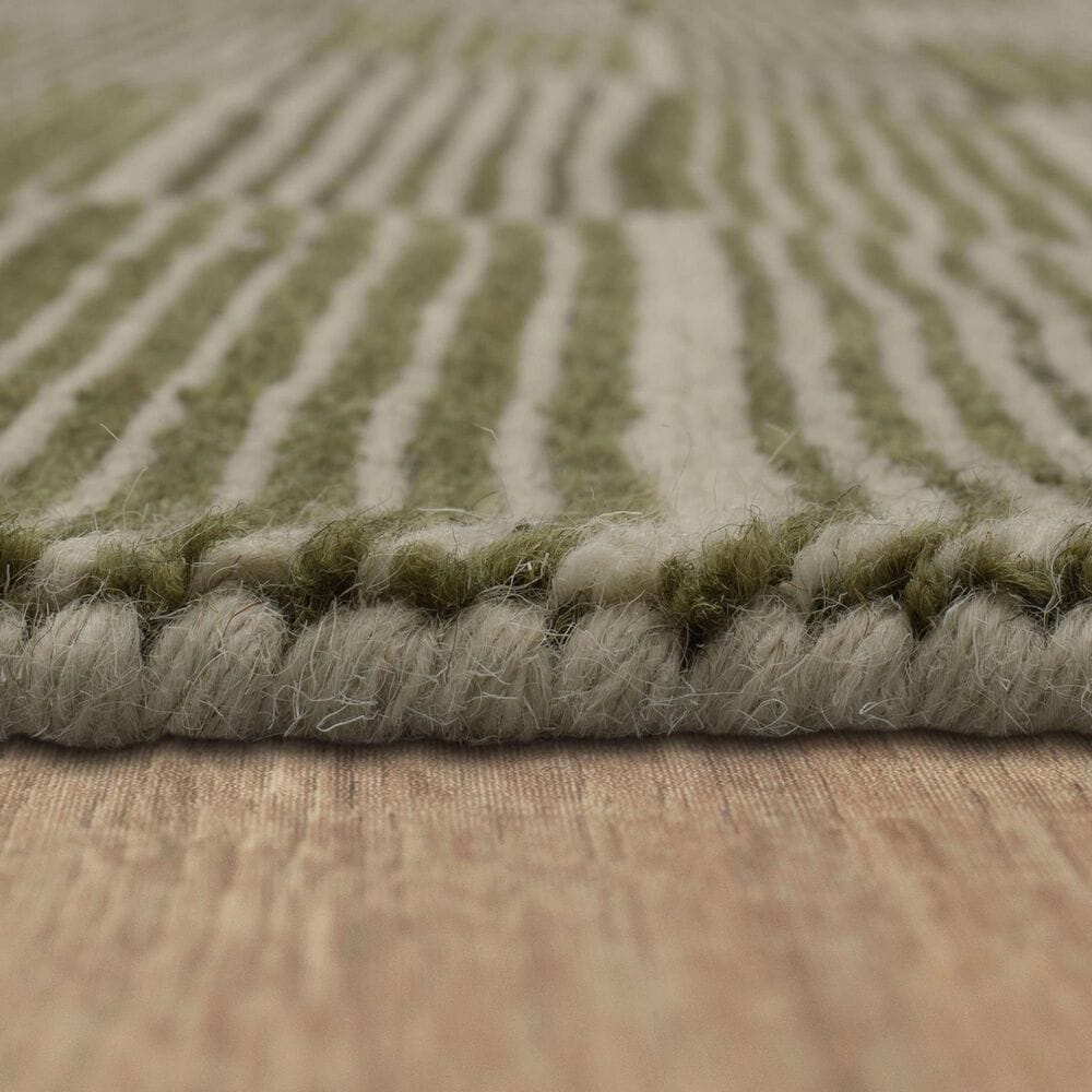 Karastan Broken Stripe 8&#39; x 10&#39; Moss Area Rug, , large