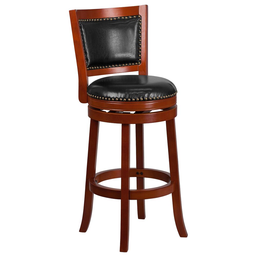 Flash Furniture 30" Swivel Barstool in Black, , large