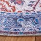 Safavieh Serapi  6"7" Round Rust and Blue Area Rug, , large