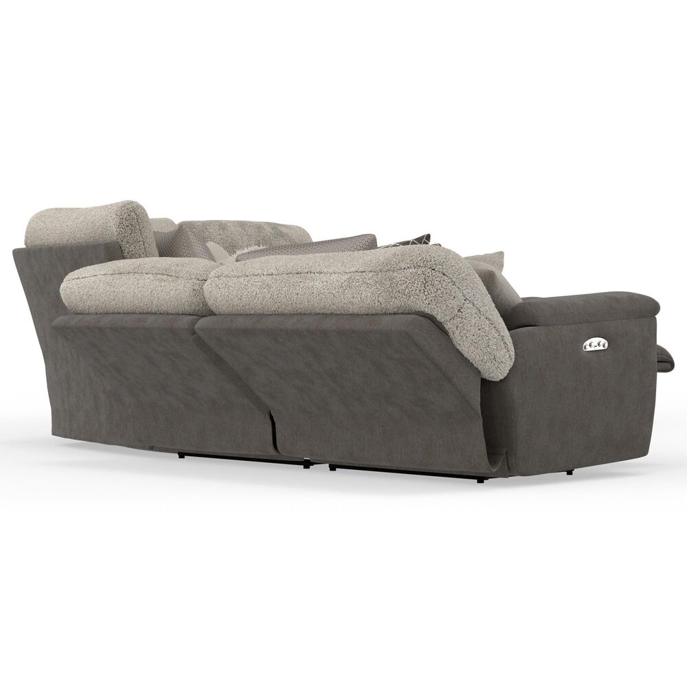 Catnapper Rendezvous 5-Piece Power Reclining Symmetrical Sectional in Slate and Fawn, , large