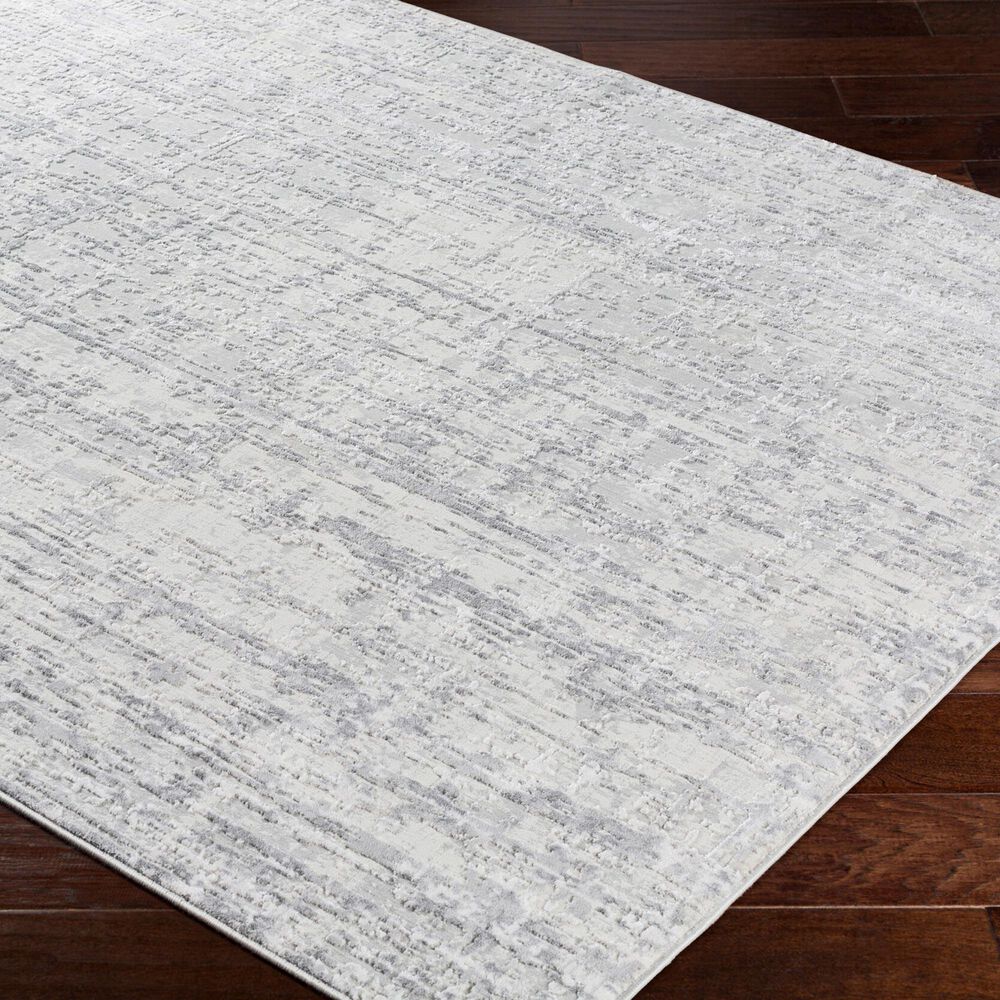Surya Aisha 10&#39; x 14&#39; Light Gray, Gray and Off-White Area Rug, , large