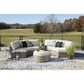 Ashley Calworth Patio Ottoman in Light Brown, , large