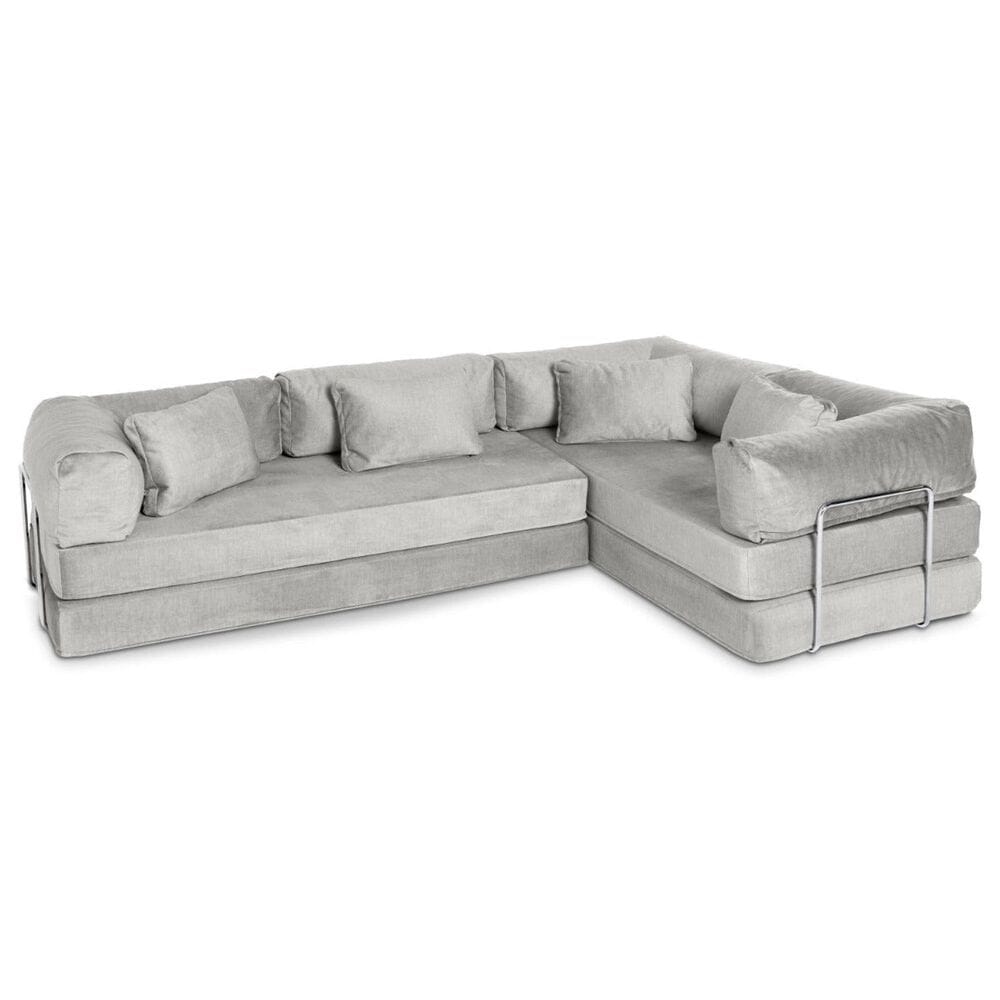 Jaxx Unsofa 2-Piece Modular Right Facing L-Shaped Sectional in Mouse Grey, , large
