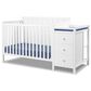 Sorelle Furniture Essex 4-In-1 Convertible Crib and Changer in White, , large