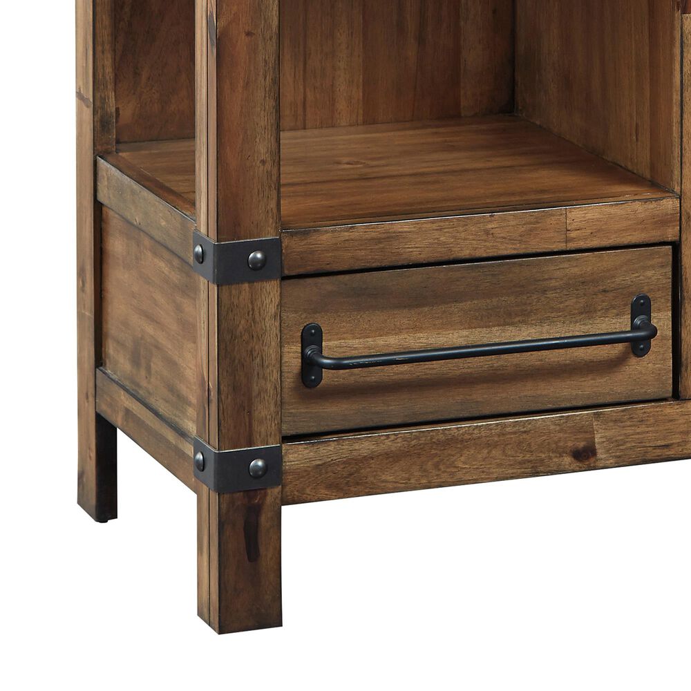 Ashley Roybeck Accent Cabinet in Light Brown and Bronze, , large