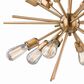 Vaxcel International Co. Ltd. Estelle 12-Light Pendant in Natural Brass, , large