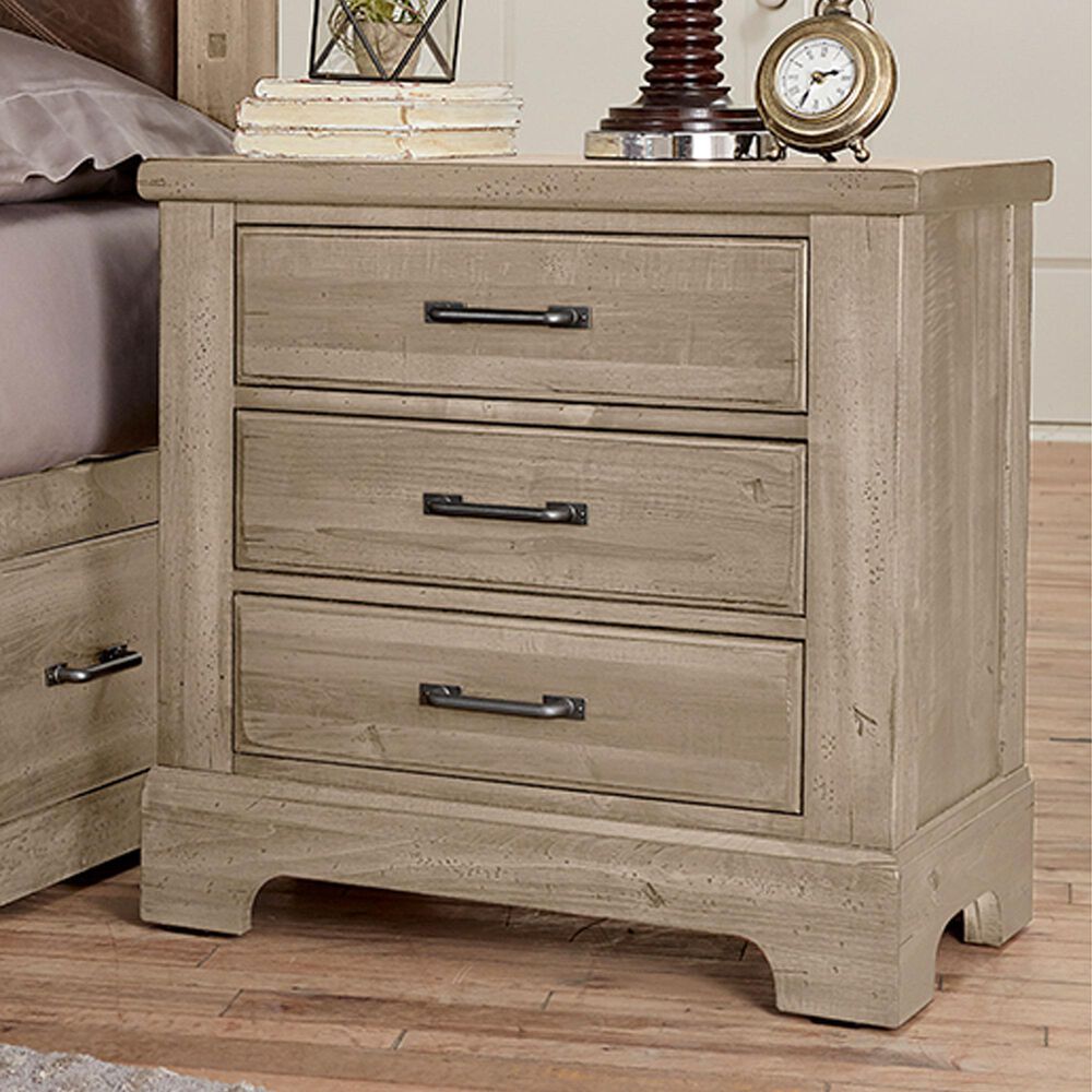 Viceray Collections Cool Rustic 4-Piece King Plank Bedroom Set with Storage in Clear Maple, , large