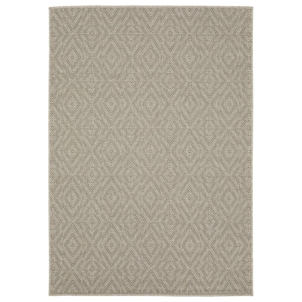 Oriental Weavers Caicos CA08A 3"3" x 5" Grey Area Rug, , large