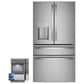 GE Profile 2-Piece Kitchen Package with 27.9 Cu. Ft. Refrigerator and 2.0 Ice Maker in Stainless Steel, , large