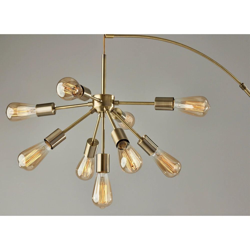 37B Sputnik Arc Lamp in Antique Brass, , large