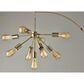 37B Sputnik Arc Lamp in Antique Brass, , large
