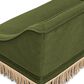 Jennifer Taylor Home Duchess 33" Medium Princess Pet Bed Sofa with Fringe Skirt in Olive Green, , large