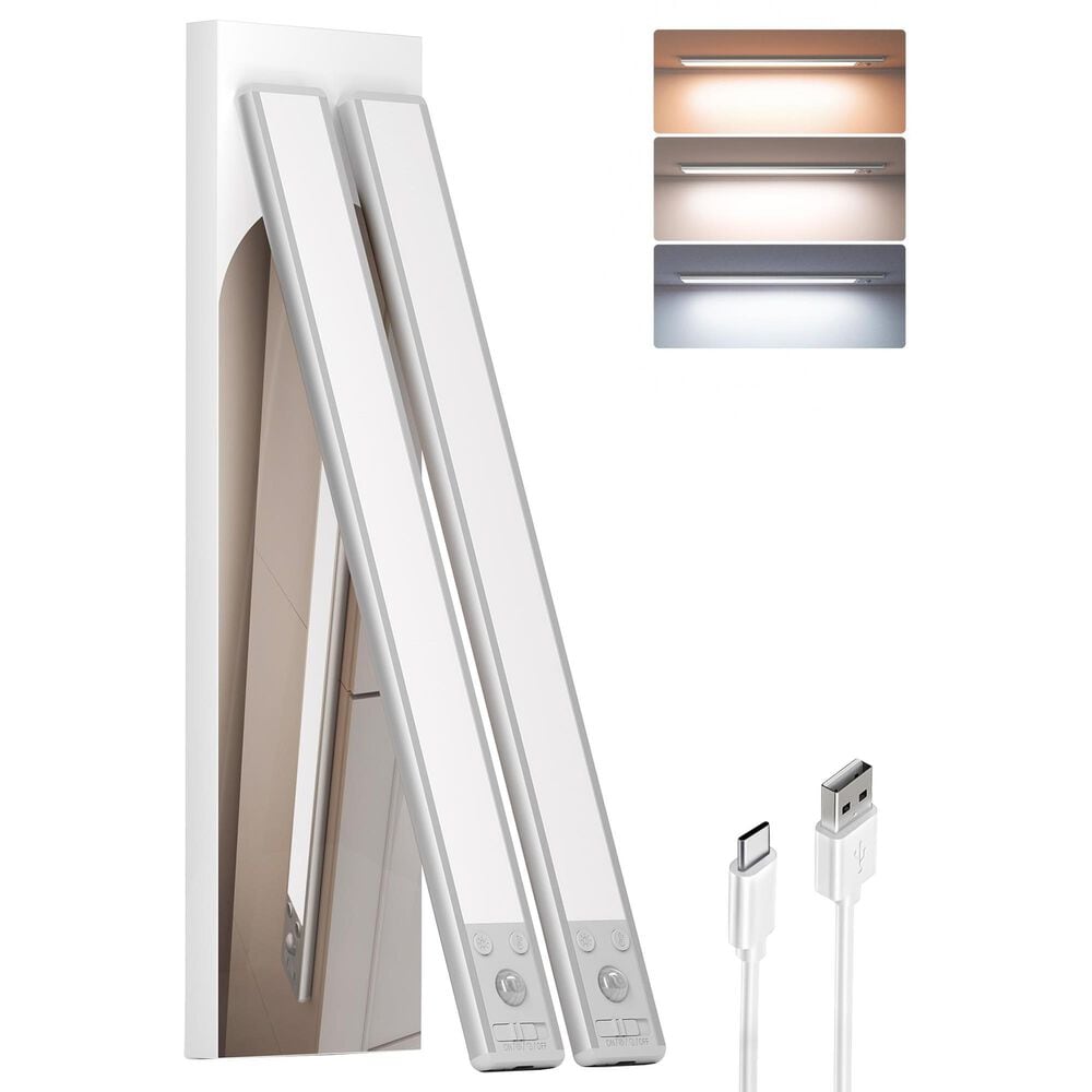 HOMLUX 15" Under Cabinet Light in Silver (Set of 2), , large